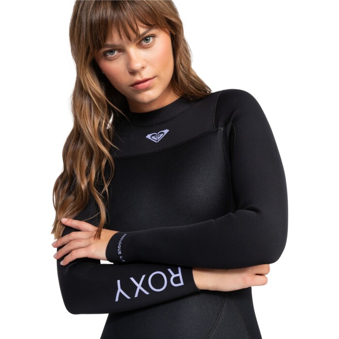 2024 Roxy Womens Prologue 4/3mm Back Zip Wetsuit ERJW103167 - Black